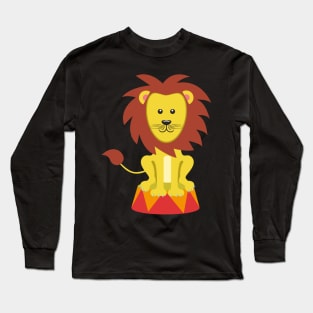 Funny Circus Lion - Cirque Tiger Animal Wild Safari Long Sleeve T-Shirt